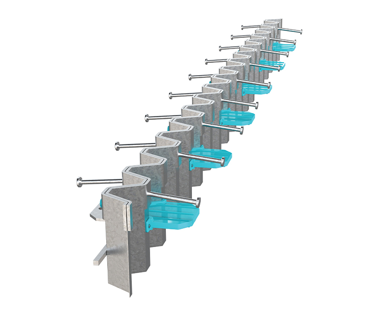 Трапециевидные контрольные стыки для уса